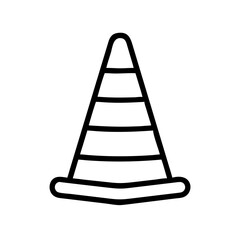 Construction Barrier Marking Off a Work Zone for Safety and Security