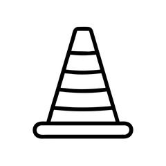 Construction Barrier Marking Off a Work Zone for Safety and Security