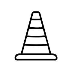 Construction Barrier Marking Off a Work Zone for Safety and Security