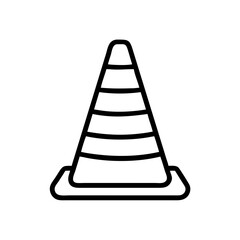 Construction Barrier Marking Off a Work Zone for Safety and Security