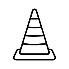 Construction Barrier Marking Off a Work Zone for Safety and Security