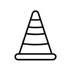 Construction Barrier Marking Off a Work Zone for Safety and Security