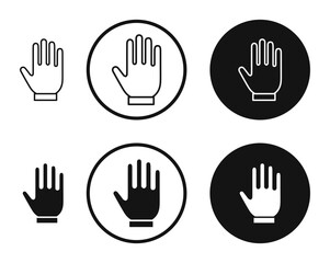 Obraz premium Hand icons in line art painting concept
