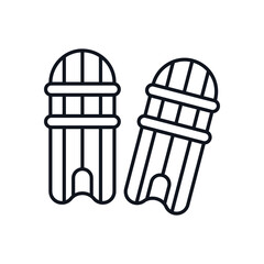 Fototapeta premium Cricket Pads Vector icon