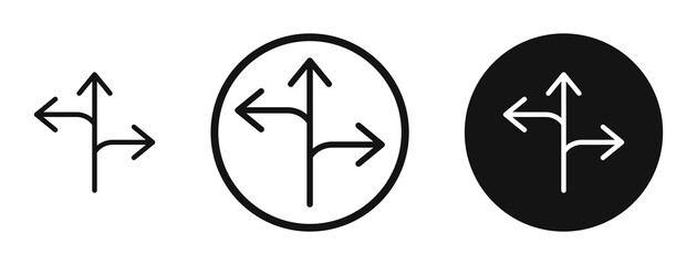 Flexibility icons in line art painting concept