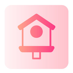 bird house gradient icon