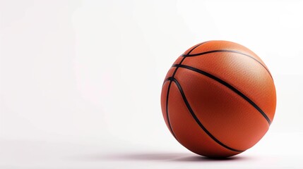 Fototapeta premium Basketball on a White Background