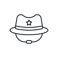 Umpire Hat Vector icon