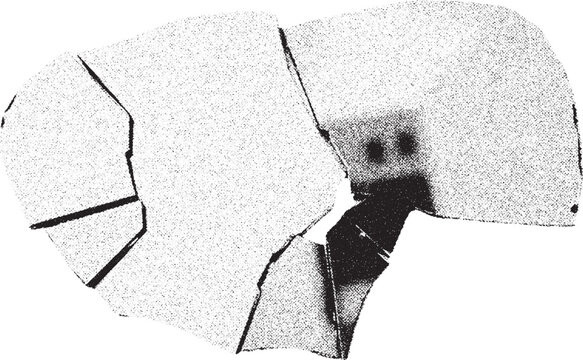Black and white xerox effect vector texture overlay distressed grainy cracked concrete grunge background abstract splattered dirty photocopy poster for your design