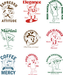 energy boosting icons set vector illustration