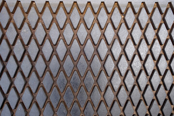 Metal dimond plate pattern.