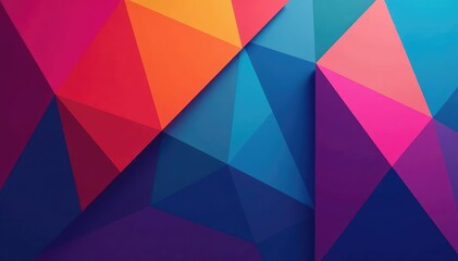 Fototapeta premium Geometric shapes forming a cohesive, modern backdrop , monochrome, triangle, simple