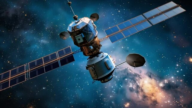a satellite  in space 