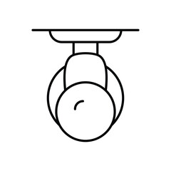 Security Camera Icon vector stock illustration