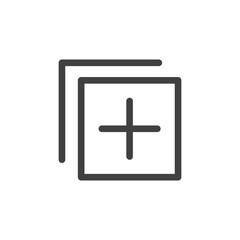 Add apps icon. vector line