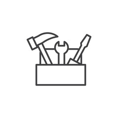 Toolbox Icon. symbol for mobile concept and web design.