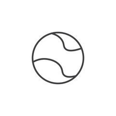 Tennis Icon. symbol for mobile concept and web design.