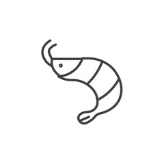 Shrimp Icon. symbol for mobile concept and web design.