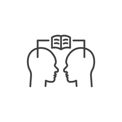 Share thoughts Icon. symbol for mobile concept and web design.