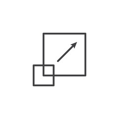 Resize Icon. symbol for mobile concept and web design.