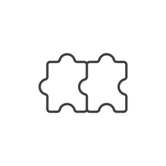 Puzzle Icon. symbol for mobile concept and web design.