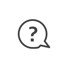 Question Icon. symbol for mobile concept and web design.