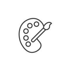 Palette Icon. symbol for mobile concept and web design.