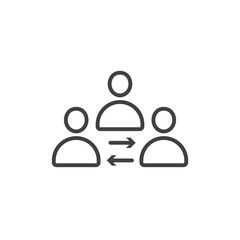 Mediator Icon. symbol for mobile concept and web design.