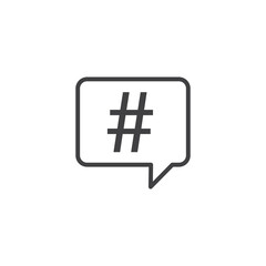 Obraz premium Hashtag Icon. symbol for mobile concept and web design.
