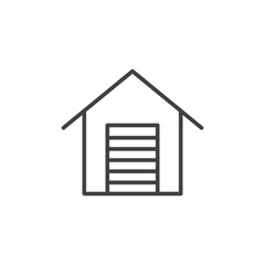 Garage Icon. symbol for mobile concept and web design.
