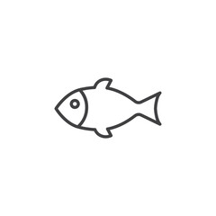 Fish Icon. symbol for mobile concept and web design.