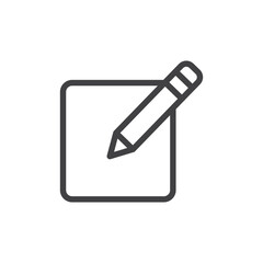 Edit Icon. symbol for mobile concept and web design.