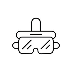 VR Headset Icon vector stock illustration