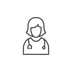 Doctor Icon. symbol for mobile concept and web design.