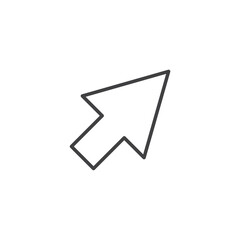 Cursor Icon. symbol for mobile concept and web design.