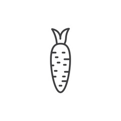 Carrot Icon. symbol for mobile concept and web design.