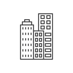 Fototapeta premium Building Icon. symbol for mobile concept and web design.