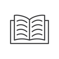 Book Icon. symbol for mobile concept and web design.