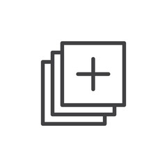 Fototapeta premium Add Icon. symbol for mobile concept and web design.