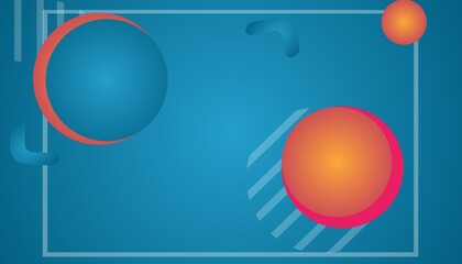 easter eggs on blue background