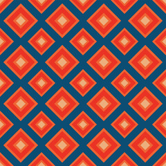 60s retro seamless pattern background image. Vector Illustration