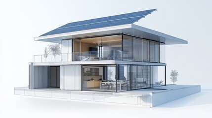 Solar Roof House Exposed