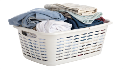 Full laundry basket ready to be washed soon