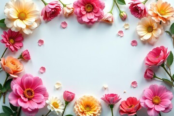 Delicate floral motif arranged in a square grid , abstract, image, seamless