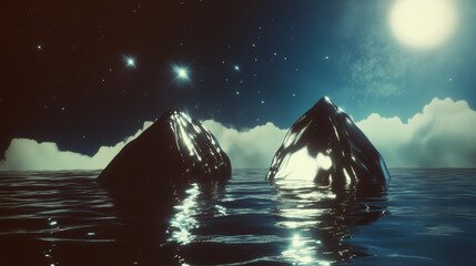 abstract cosmic futuristic sci-fi background with glowing elements and digital atmosphere — perfect for technology presentations, sci-fi game interfaces, virtual reality concepts	
