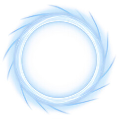 Dynamic Spinning Circle of Light: Abstract Energy and Motion Design - Isolated on Transparent Background PNG