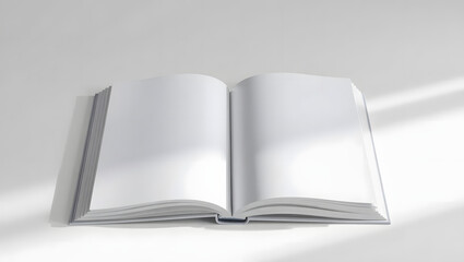 Blank Open Book Mockup photog.Generated with AI