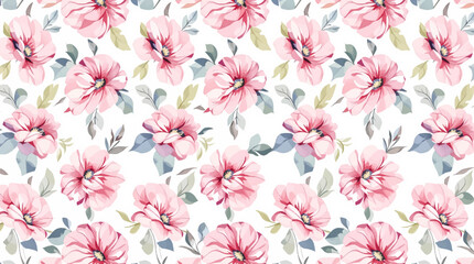 Seamless pattern with pink flowers, Beautiful floral pattern in small abstract flowers. Small rose pink flowers.