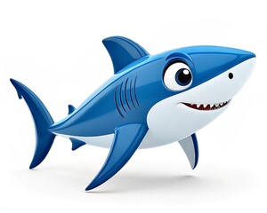 Obraz premium shark/3d rendering isolated on white 