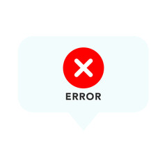 Obraz premium Error Message Illustration